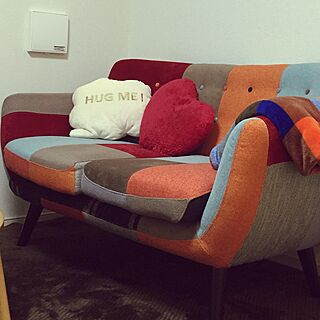 フランフラン パッチワークソファーのおしゃれなアレンジ・飾り方の 