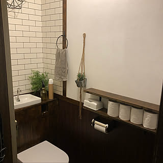 トイレの壁紙リメイクのインテリア実例 Roomclip ルームクリップ