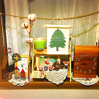 棚/素敵なステンドグラス作品♡/Alice ちゃんのトントンチクチク♡/クリスマス/ナチュラル...などのインテリア実例 - 2017-12-24 22:21:32
