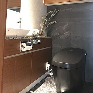 黒のトイレのインテリア実例 Roomclip ルームクリップ