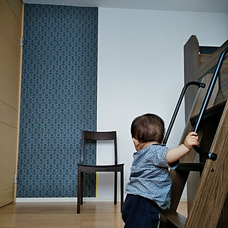 壁/天井/建売住宅/いいね♡コメント♡ありがとうございます♡/オリジナルダマスク柄壁紙モニター/壁紙...などのインテリア実例 - 2018-05-03 15:36:42