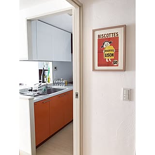 オレンジキッチンのインテリア実例 Roomclip ルームクリップ