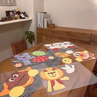 机/ラミネートフィルム/ダイソー/ベルメゾン家具/壁面制作...などのインテリア実例 - 2018-12-24 21:52:15