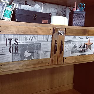 棚/ハンドメイド/手作り/男前のつもり/セリア...などのインテリア実例 - 2014-09-07 18:19:59