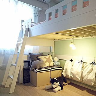 子供部屋 ミントグリーンの壁のインテリア実例 Roomclip ルームクリップ