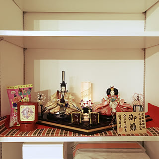 ひな祭り/こどもと暮らす。/3歳3ヶ月/お雛様/ひな祭り2020...などのインテリア実例 - 2020-02-24 22:15:04