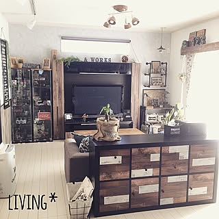 部屋全体/イケア/IKEA/リメイクシート/リビング...などのインテリア実例 - 2017-02-16 00:01:32