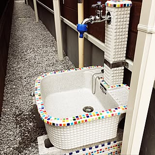 Diy 立水栓のインテリア 手作りの実例 Roomclip ルームクリップ