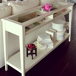 リビング/B-COMPANY/IKEAの棚/コーディネートするの楽しい/アイディア作品/ホワイトインテリア...などのインテリア実例 - 2016-10-14 00:00:25
