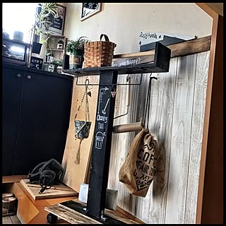 玄関/入り口/掃除道具/男前とナチュラルMIX/いいね、フォロー本当に感謝です♡/Insta→SOYURU-MAMA...などのインテリア実例 - 2017-04-04 09:17:33