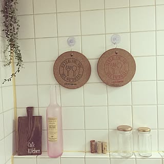 キッチン/デコパージュ♡/ステンシル/100均/ナチュラル...などのインテリア実例 - 2015-04-20 01:18:14