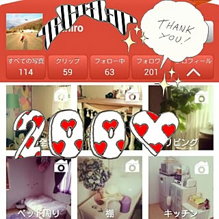 フォローありがとうございます♡/フォロワーさん200人超えました♡/感謝。感謝♡のインテリア実例 - 2014-04-27 20:45:36