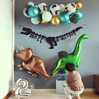 恐竜 誕生日のおしゃれなアレンジ 飾り方のインテリア実例 Roomclip ルームクリップ