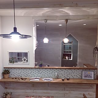 部屋全体/白い梁/アクセントクロス/カリフォルニアスタイルに憧れる/三角屋根...などのインテリア実例 - 2017-04-21 21:37:06