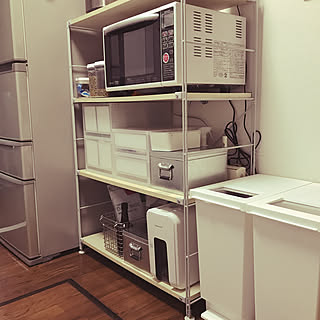 無印良品ポリプロピレンケース引き出し/無印良品引き出し/無印良品/白いインテリア/キッチンのゴミ箱...などのインテリア実例 - 2020-01-23 16:27:16