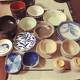 キッチン/食器の断捨離/和食器好きです♡/殆ど貰い物/食器棚の整頓/いつもいいねやコメありがとうございます♡...などのインテリア実例 - 2018-04-17 16:37:43