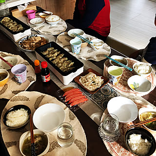 机/餃子50個/プレートダブル使い/お昼ご飯♡/山善スリムホットプレート...などのインテリア実例 - 2018-11-04 14:18:15