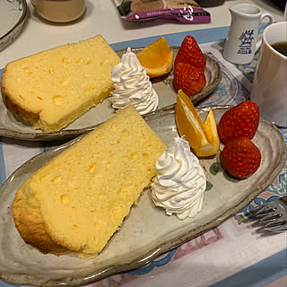 バニラシフォンケーキ/手作りスイーツ/RCの出会いに感謝♡/スッキリ暮らしたい/いいね！&フォローとっても嬉しいです♡...などのインテリア実例 - 2020-01-05 02:25:36