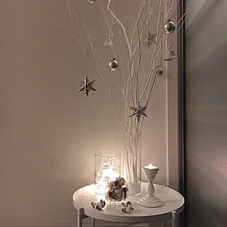 白い枝 クリスマスのインテリア実例 Roomclip ルームクリップ