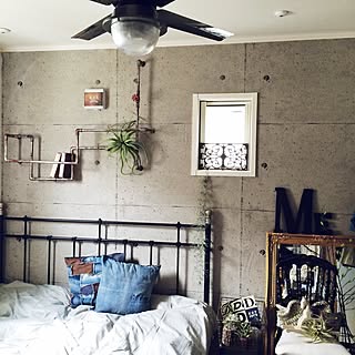 壁紙屋本舗 コンクリート打ちっぱなし風のインテリア実例 Roomclip ルームクリップ