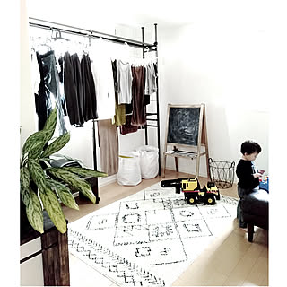 子供部屋&キッズスペース/クローゼット/ハンガーラック/ディノス/建売...などのインテリア実例 - 2020-02-23 18:38:52