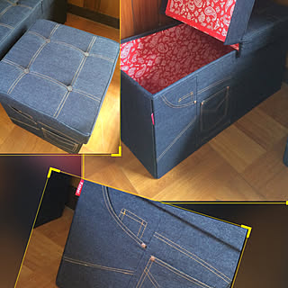 リビング/見て頂き感謝です♪/フォロワー様に感謝です !/バンダナ柄/デニム生地...などのインテリア実例 - 2017-08-22 15:16:08