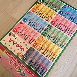 セリア Seria かけ算九九のまとめページ Roomclip ルームクリップ