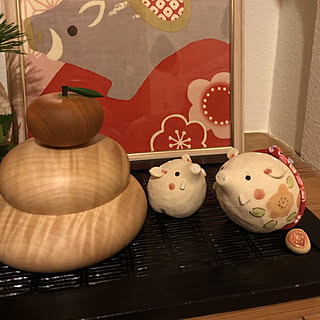 木の鏡餅のインテリア実例 Roomclip ルームクリップ