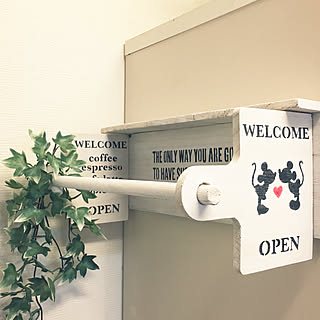 キッチン/DIY/ミッキー/ナチュラル/アクリル絵の具...などのインテリア実例 - 2018-10-02 11:01:43