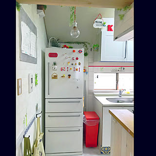キッチン/無印良品冷蔵庫/無印良品/セルフリフォーム/キッチンセルフリフォーム...などのインテリア実例 - 2018-04-07 14:46:34