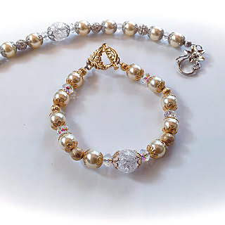 ブルーダイヤ/金銀パールプレゼント/ブレスレット/ブレスレット ハンドメイド/ギフトショー...などのインテリア実例 - 2020-02-03 09:28:45