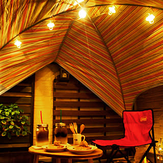 玄関/入り口/サンシェルター/コールマン/ベランダ/アウトドアインテリア...などのインテリア実例 - 2017-10-27 18:15:18