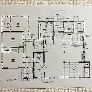 間取り図 平屋のレイアウト おしゃれなインテリアコーディネートの実例 Roomclip ルームクリップ