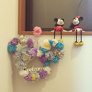 フラワーペーパー 花紙のおしゃれなアレンジ 飾り方のインテリア実例 Roomclip ルームクリップ