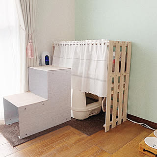 Diy 猫トイレカバーのインテリア 手作りの実例 Roomclip ルームクリップ