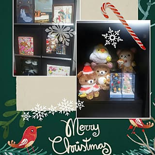 棚/リラックマ/クリスマスツリー/クリスマスディスプレイ/クリスマス雑貨...などのインテリア実例 - 2016-12-11 17:55:58