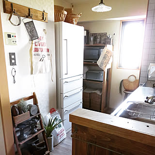 キッチン/原状回復/DIY/無印冷蔵庫/カウンターDIY...などのインテリア実例 - 2018-09-01 20:25:18