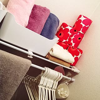 バス/トイレ/マリメッコ/IKEA/ペーパーナプキン/トイレットペーパーカバーのインテリア実例 - 2014-03-26 20:07:55