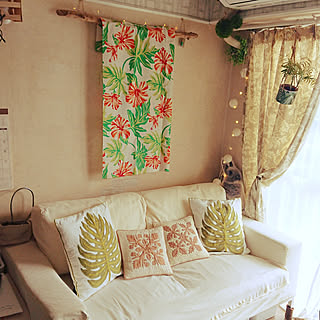 リビング/いつもいいねやコメありがとうございます♡/ハワイアン/春が待ち遠しい/流木インテリア...などのインテリア実例 - 2020-01-24 14:49:39