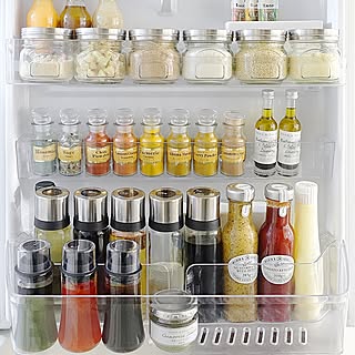 キッチン/冷蔵庫収納/冷蔵庫の中/見せる収納/収納...などのインテリア実例 - 2016-02-16 11:28:12