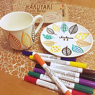 机/Cainz/モニター当選/描くDIY/らくやきマーカー×陶器セット...などのインテリア実例 - 2017-05-19 20:42:57
