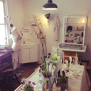 部屋全体/ボタニカル/植物/アンティークのインテリア実例 - 2014-07-09 11:08:41