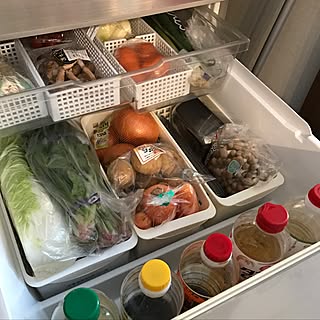 キッチン/冷蔵庫/ダイソー/冷蔵庫収納/整理収納...などのインテリア実例 - 2017-01-15 16:27:36