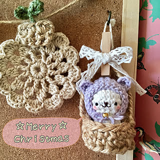 部屋全体/クリスマス♡/minne販売予定です♡/ミニZukinちゃん♡/オリジナルキャラクター/可愛いもの♡...などのインテリア実例 - 2018-12-24 13:58:46