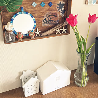 赤いチューリップのインテリア実例 Roomclip ルームクリップ