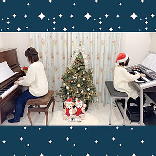子どもと楽しむ/クリスマスソング/音楽のある暮らし/エレクトーン/ピアノ...などのインテリア実例 - 2021-12-25 19:07:36