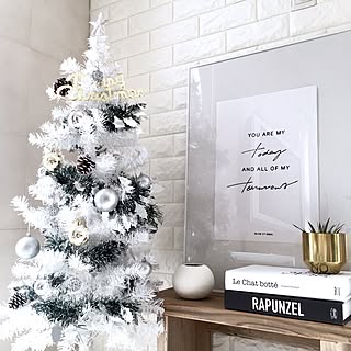 クリスマスツリー レンガ壁紙のインテリア実例 Roomclip ルームクリップ