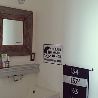 バス/トイレ/タオル/バスロールサイン/男前/雑貨...などのインテリア実例 - 2015-08-19 13:42:49