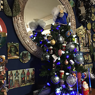 リビング/クリスマス/しゃれとんしゃあ会/アートをインテリアに取り入れたい/好奇心の小部屋...などのインテリア実例 - 2017-12-24 07:01:32