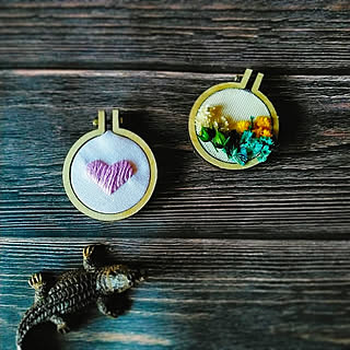 ミニチュア刺繍枠のインテリア実例 Roomclip ルームクリップ